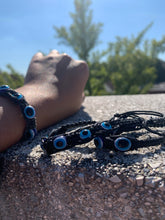 Load image into Gallery viewer, Mal De Ojo ( Braided Yarn like fabric) Bracelet