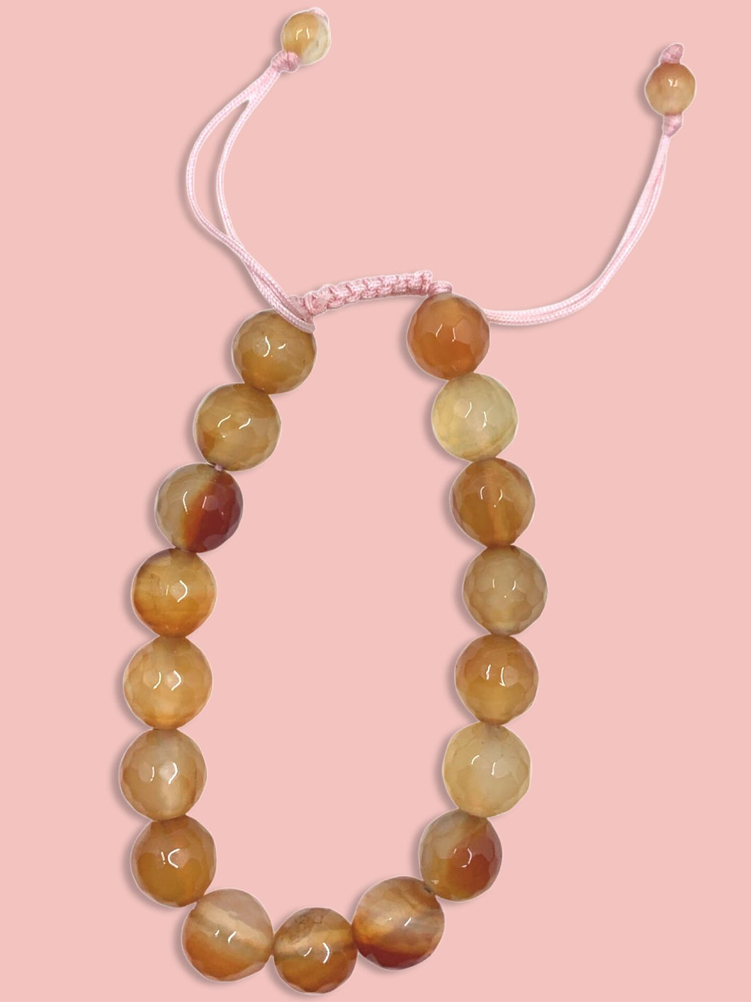 NATURAL ORANGE CARNELIAN BRACELET