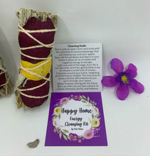 Load image into Gallery viewer, WHITE SAGE W/ DRIED ROSE PETALS SMUGE STICK
